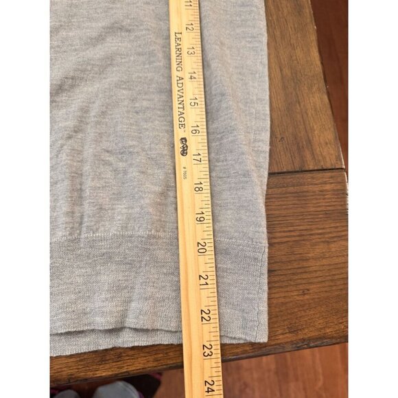 J. Crew Women's Gray Merino Wool Lightweight Crewneck Sweater Size S EUC - Picture 6 of 8